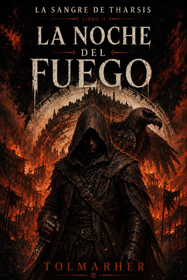Portada completa de La Noche del Fuego